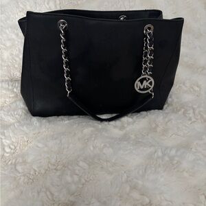 Michael Kors Black Shoulder Bag with Chain Straps